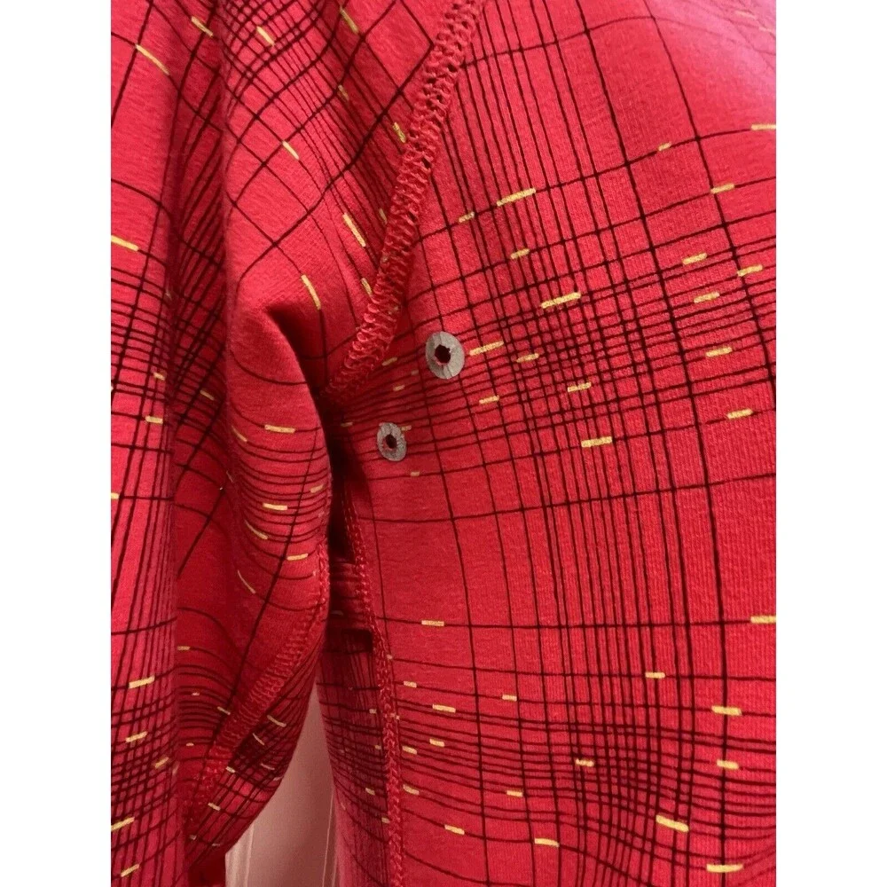 Womens Nike Dry Fit Hooded Pullover Athletic Jacket Hot pink Techno Print.Sz Med